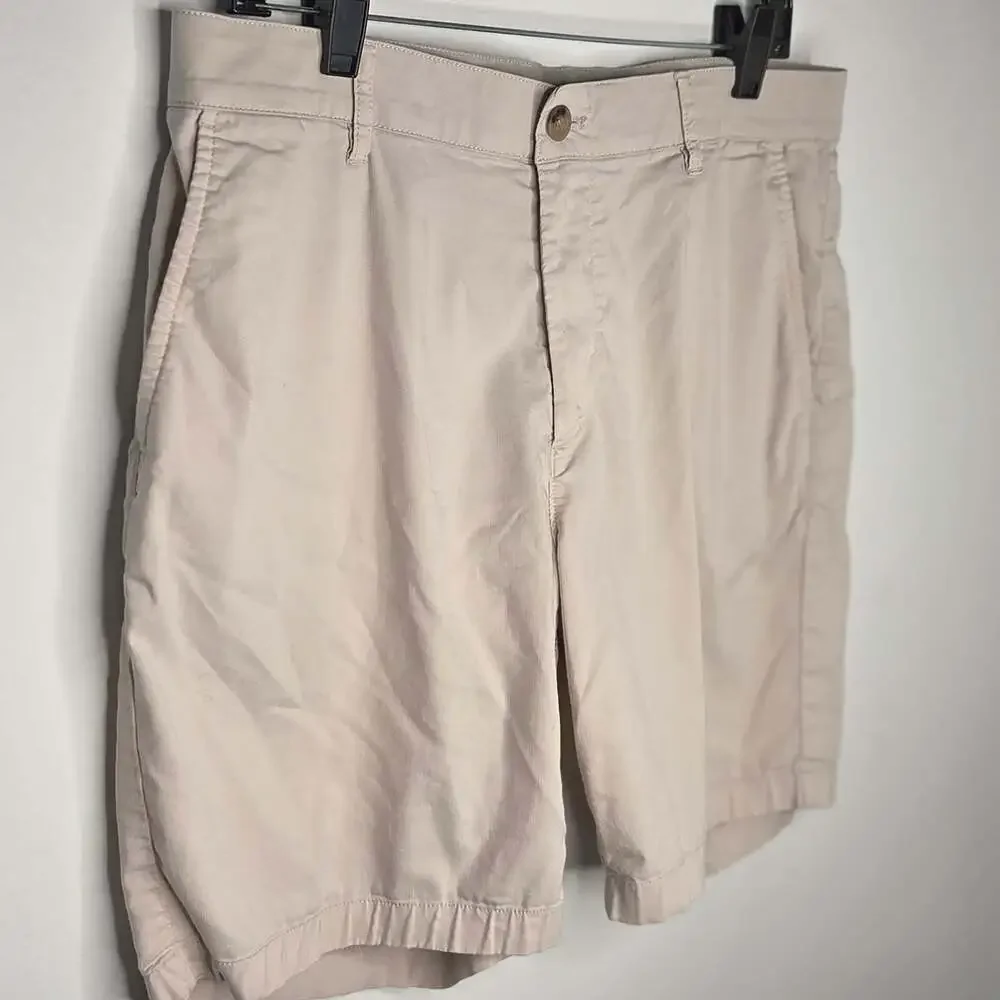 Faherty Reserve Mens Size 32 Chino Casual Beige Shorts